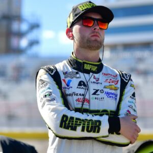 Oct 19, 2024; Las Vegas, Nevada, USA; NASCAR Cup Series driver William Byron (24) during qualifying for the South Point 400 at Las Vegas Motor Speedway. Mandatory Credit: Gary A. Vasquez-Imagn Images