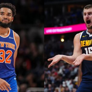 Karl-Anthony Towns (L) and Nikola Jokic (R)