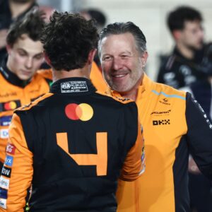F1 Grand Prix Of Qatar 2024 Sprint Lando Norris of McLaren and Zak Brown after Sprint ahead of the Formula 1 Grand Prix of Qatar at Lusail International Circuit