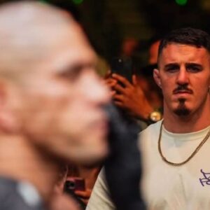 Alex Pereira (L) Tom Aspinall (R)