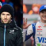 Pierre Gasly (L) and Yuki Tsunoda (R)