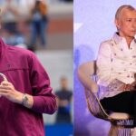 Jannik Sinner (L) and Martina Navratilova (R)