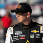 Nov 9, 2024; Avondale, Arizona, USA; NASCAR Cup Series driver Kyle Busch (8) during qualifying for the Championship race at Phoenix Raceway. Mandatory Credit: Mark J. Rebilas-Imagn Images