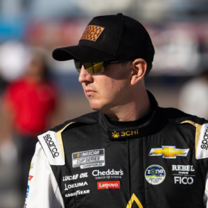 Nov 9, 2024; Avondale, Arizona, USA; NASCAR Cup Series driver Kyle Busch (8) during qualifying for the Championship race at Phoenix Raceway. Mandatory Credit: Mark J. Rebilas-Imagn Images
