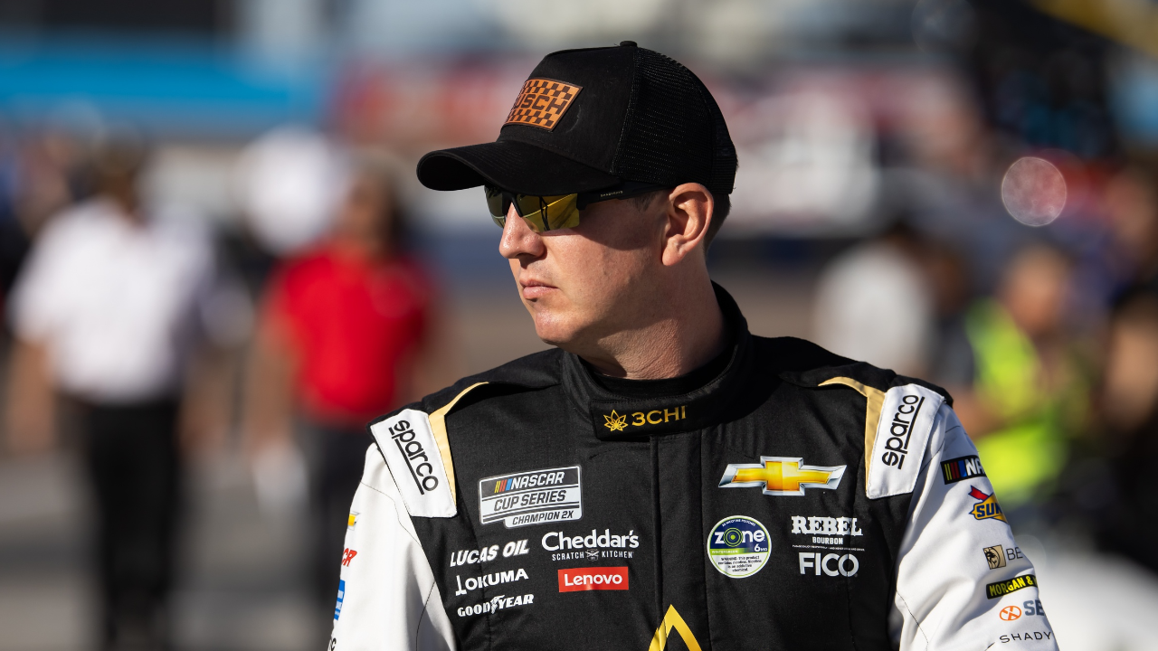 Nov 9, 2024; Avondale, Arizona, USA; NASCAR Cup Series driver Kyle Busch (8) during qualifying for the Championship race at Phoenix Raceway. Mandatory Credit: Mark J. Rebilas-Imagn Images
