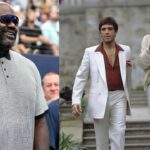 Shaquille O'Neal (L) and Tony Montana (R)
