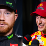 Tyler Reddick (L) and Joey Logano (R)
