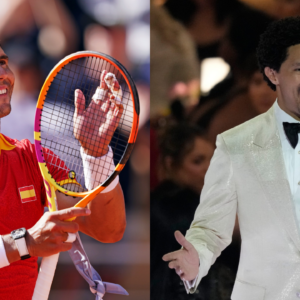 Rafael Nadal (L) and Trevor Noah (R)