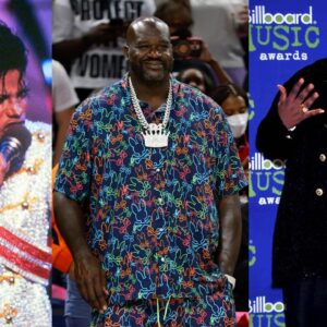 Michael Jackson (L), Shaquille O'Neal (C), and Biggie Smalls (R)