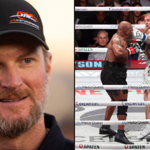 Dale Earnhardt Jr (L) and Mike Tyson-Jake Paul fight (R)