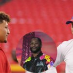 Patrick Mahomes, Nate Burleson and Josh Allen