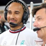 44 Lewis Hamilton (GBR, Mercedes-AMG Petronas F1 Team), Toto Wolff (AUT, Mercedes-AMG Petronas F1 Team), F1 Grand Prix of France at Circuit Paul Ricard on July 22, 2022 in Le Castellet, France.