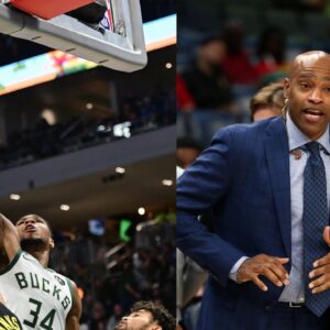 Giannis Antetokounmpo (L), Vince Carter (R)