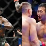 Kamaru Usman (L), Shavkat Rakhmonov (R)