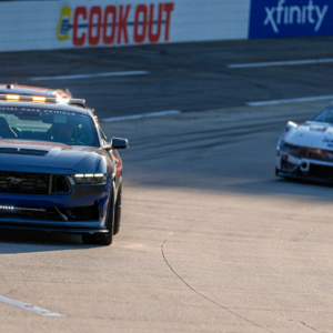 Pace car leads the field out of turn two during the Xfinity 500 at Martinsville Speedway.