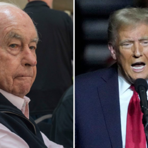 (L-R) Roger Penske & Donald Trump