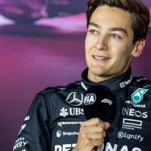 RECORD DATE NOT STATED 22nd November 2024; Las Vegas, Nevada, USA. F1 Las Vegas Grand Prix; Qualifying Day; George Russell (63) of United Kingdom and team Mercedes-AMG Petronas F1 Team