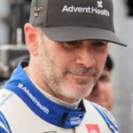 NASCAR Cup Series driver Jimmie Johnson (84) during qualifying at Charlotte Motor Speedway.