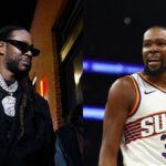 2 Chainz (L) and Kevin Durant (R)