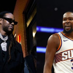 2 Chainz (L) and Kevin Durant (R)