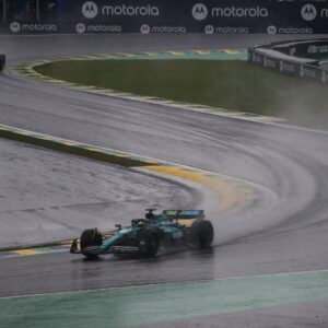 Wet conditions at Interlagos Circuit in Sao Paolo GP