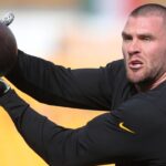 Nov 17, 2024; Pittsburgh, Pennsylvania, USA; Pittsburgh Steelers linebacker T.J. Watt (90) warms up before the game against the Baltimore Ravens at Acrisure Stadium.