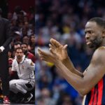 Kendrick Perkins (L), Draymond Green (R).