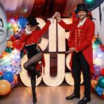 Josh Allen and Hailee Steinfeld among their Halloween celebrations, dressed up as ringmasters.