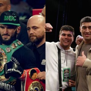 Artur Beterbiev (L) Dmitry Bivol (R)