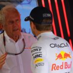 In the picture Head of Motorsport Dr Helmut Marko Oracle Red Bull Racing , Max Verstappen NLD , Oracle Red Bull Racing
