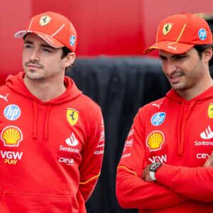 Charles Leclerc Scuderia Ferrari HP, Monaco, 16 , Carlos Sainz Scuderia Ferrari HP, Spain, 55 , USA, Formula 1 World Championship, Grand Prix of the United States of America, Circuit of the Americas Austin