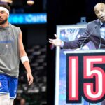 Klay Thompson (L) and Vince Carter (R)