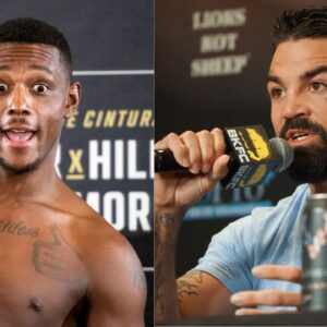 Jamahal Hill (L), Mike Perry (R)