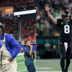 Cam Newton (L) and Aaron Rodgers (R).