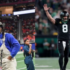 Cam Newton (L) and Aaron Rodgers (R).