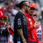 Lewis Hamilton (Mercedes AMG Petronas Formula One Team, Großbritannien, 44), Charles Leclerc (Scuderia Ferrari HP, Monaco, 16) bei der Fahrerparade im Estadio GNP Seguros Foro Sol, MEX, Formel 1 Weltmeisterschaft, Grand Prix von Mexiko City