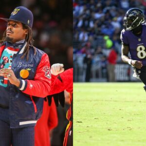 Cam Newton and Lamar Jackson