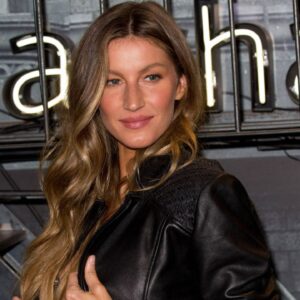 Brazilian former top model GISELE BUNDCHEN attends a fashion event in a store in Sao Paulo, Brazil.