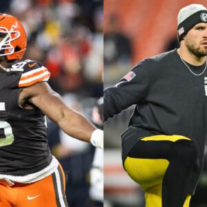 Myles Garrett and T.J. Watt