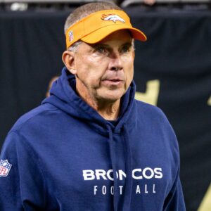 Denver Broncos head coach Sean Payton walks out the tunnel before the game against the New Orleans Saints at Caesars Superdome.