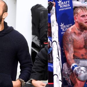 Andrew Tate (L), Jake Paul (R)