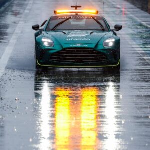 FIA Aston Martin Vantage Safety Car, rain, pluie, during the Formula 1 Grande Premio de Sao Paulo 2024, 21th round of the 2024 Formula One World Championship