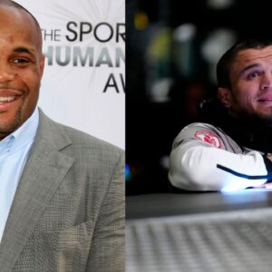 Daniel Cormier (L), Umar Nurmagomedov (R)