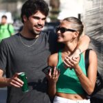 F1 Abu Dhabi Testing Lance Stroll of Aston Martin Aramco and Marilou Belanger during the Formula 1 post-season test at Yas Marina Circuit in Abu Dhabi, United Arab Emirates on November 28, 2023