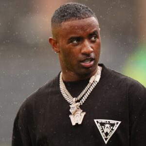 Colorado Buffaloes video producer Deion Sanders Jr. during a spring game event at Folsom Field.