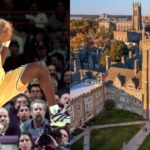 Kobe Brant (L) and Duke University campus (R)