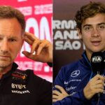Christian Horner(L), Franco Colapinto(R)