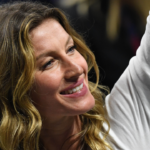 Gisele Bundchen reacts after Super Bowl LIII between the New England Patriots and the Los Angeles Rams at Mercedes-Benz Stadium.