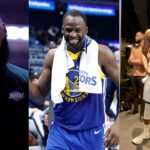 LeBron James (L), Draymond Green (C), Giannis Antetokounmpo (R).