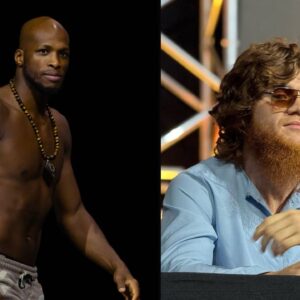 Michael Page (L), Sharaputdin magomedov (R)